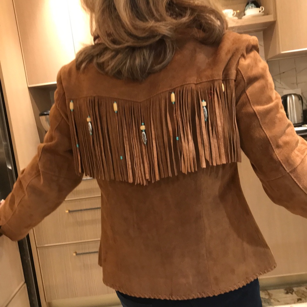 Jacket in suede ( leather)